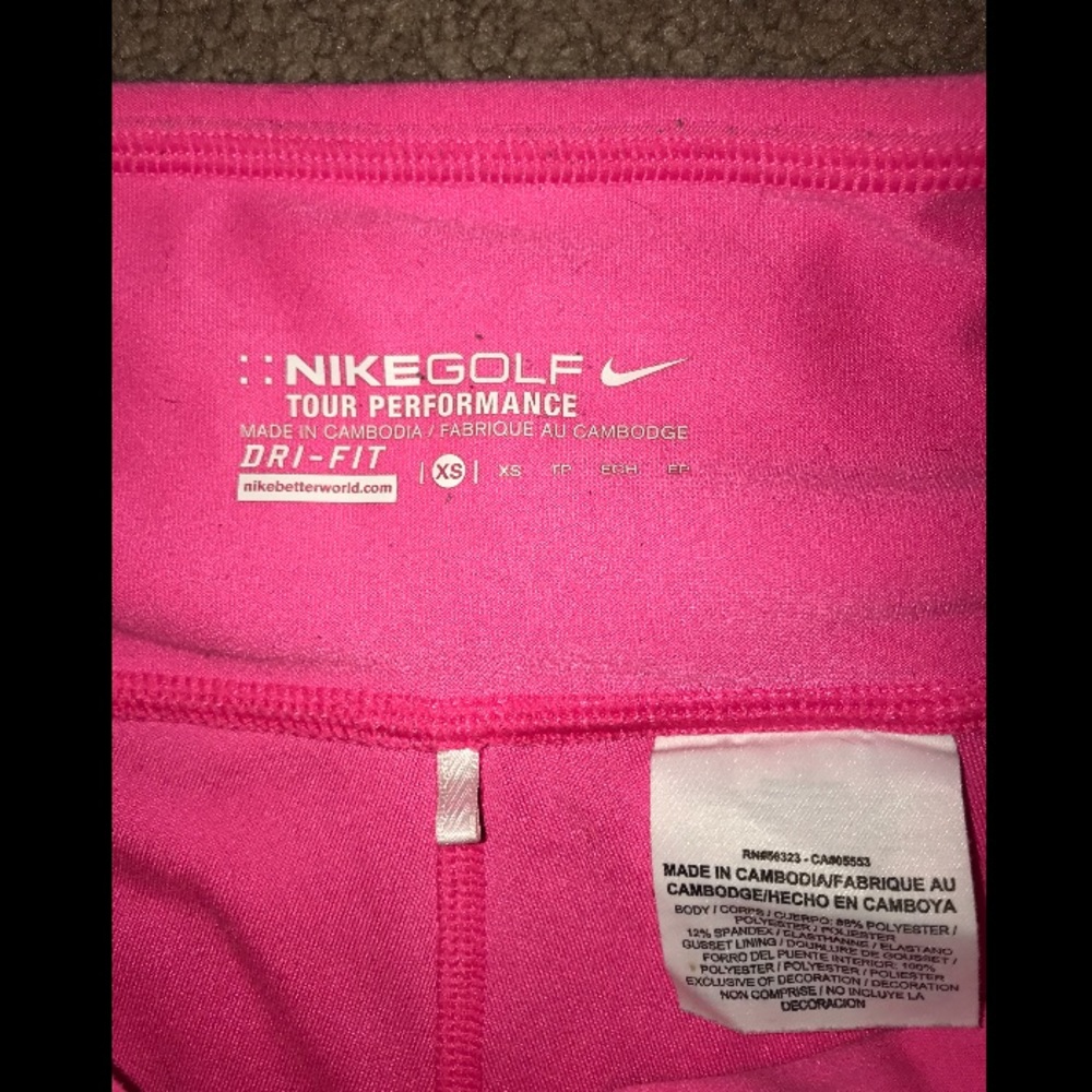 Nike golf cart pink leggings dri-fit - Picture 2 of 2